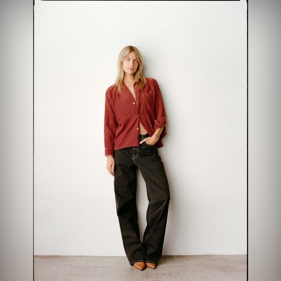 imogene + willie Denim - Imogene + Willie Molly Powell Wide Leg Jeans 31 Japanese Denim Black Slouchy